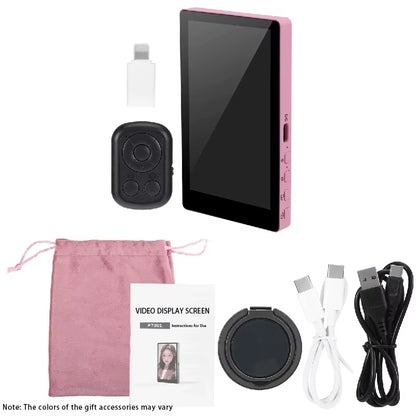 Magnetic Phone Selfie Monitor Screen for Smartphone Rear Camera Selfie Vlog Live Stream for Iphone Android Phone