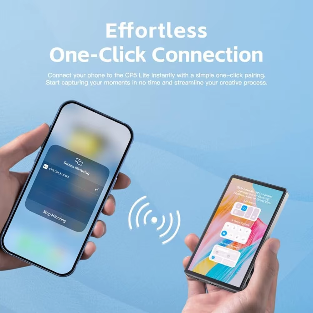 Magnetic Phone Selfie Monitor Screen for Smartphone Rear Camera Selfie Vlog Live Stream for Iphone Android Phone