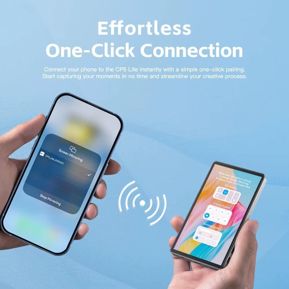 Magnetic Phone Selfie Monitor Screen for Smartphone Rear Camera Selfie Vlog Live Stream for Iphone Android Phone