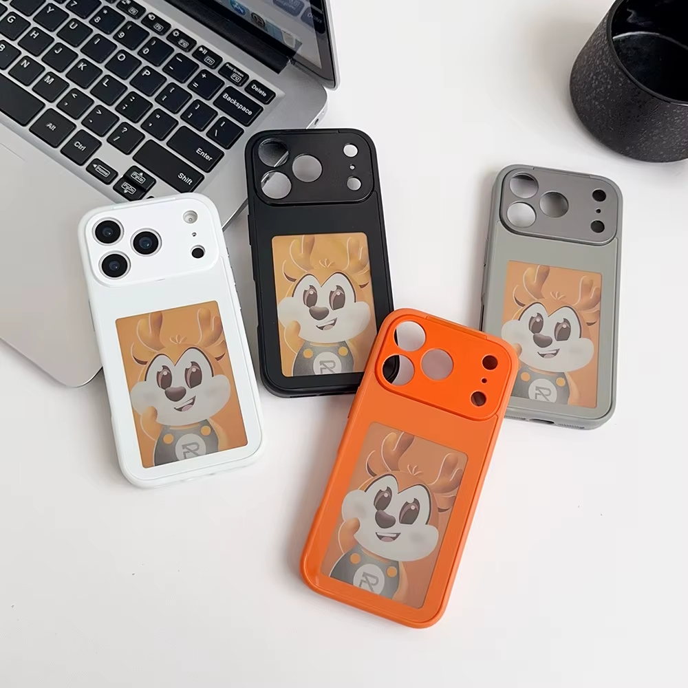 NFC Function DIY E-Ink Screen Phone Case for Iphone 17 Pro Max 16/15/14/13 Wireless Transmission 4 Inch HD Photo Phone Case