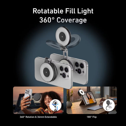 Smartphone Magnetic Fill Light Mini Selfie Light 3 Modes Adjustable Brightness for Iphone XIAOMI HUAWEI SAMSUNG Phone