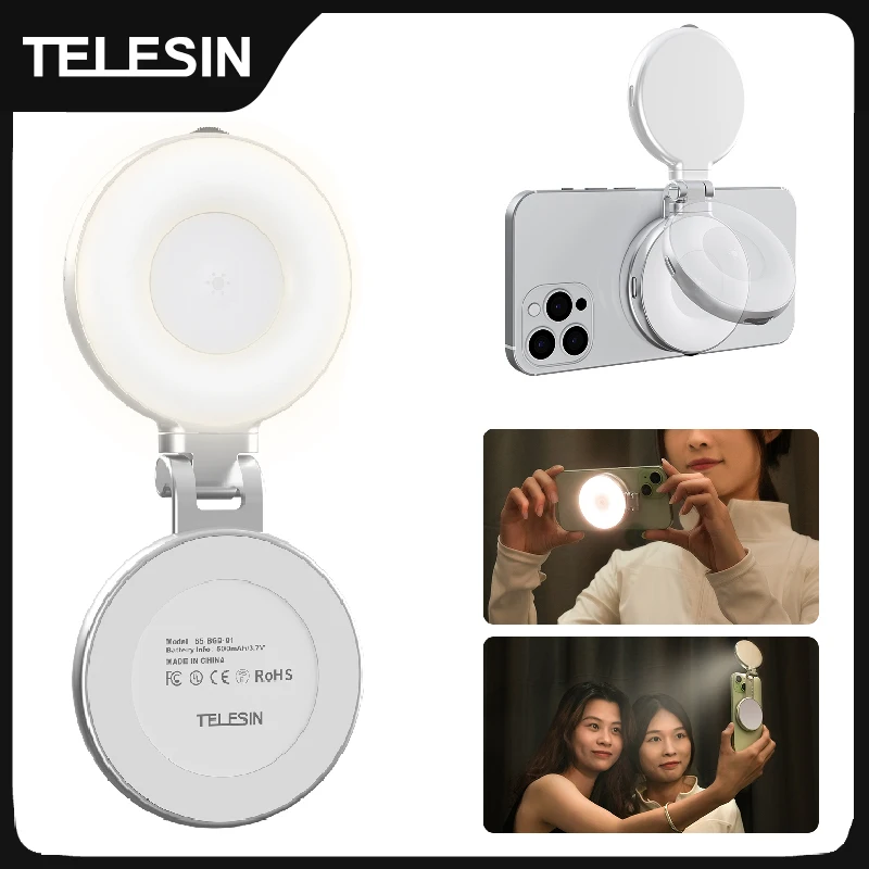 Smartphone Magnetic Fill Light Mini Selfie Light 3 Modes Adjustable Brightness for Iphone XIAOMI HUAWEI SAMSUNG Phone