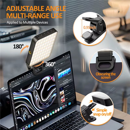 Smartphone Magsafe Selfie Flip Light Mini Vlog Fill Light Dimmable Portable Cube Video Light for Iphone 12/13/14/15/16