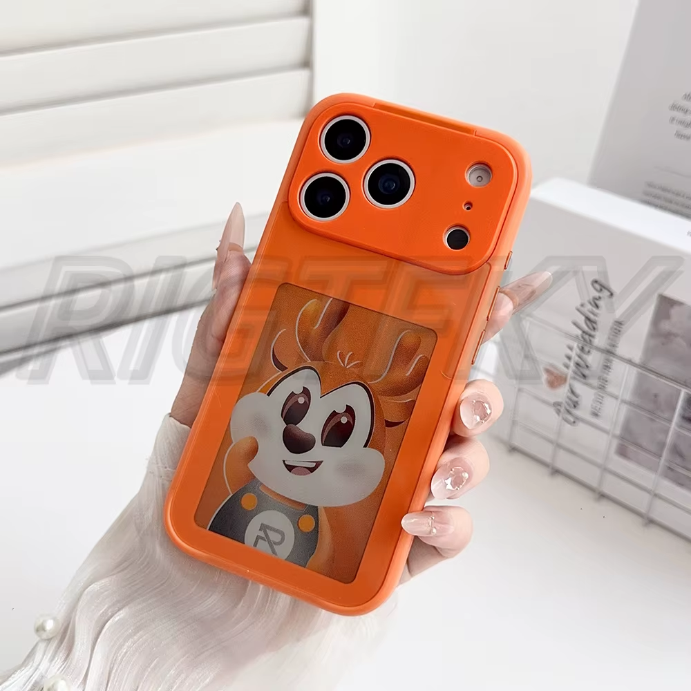 NFC Function DIY E-Ink Screen Phone Case for Iphone 17 Pro Max 16/15/14/13 Wireless Transmission 4 Inch HD Photo Phone Case